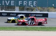 Corey Heim (11) and Chandler Smith (38) in the NASCAR Craftsman Truck Series EJP 175. Source: Getty